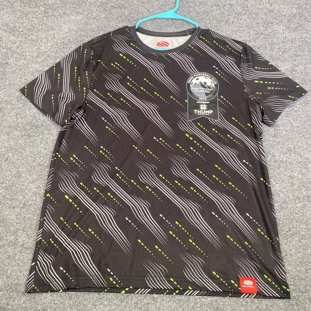 Selkirk Sport Mens Medium 2023 Pacific Northwest Classic Pickleball Shirt Black
